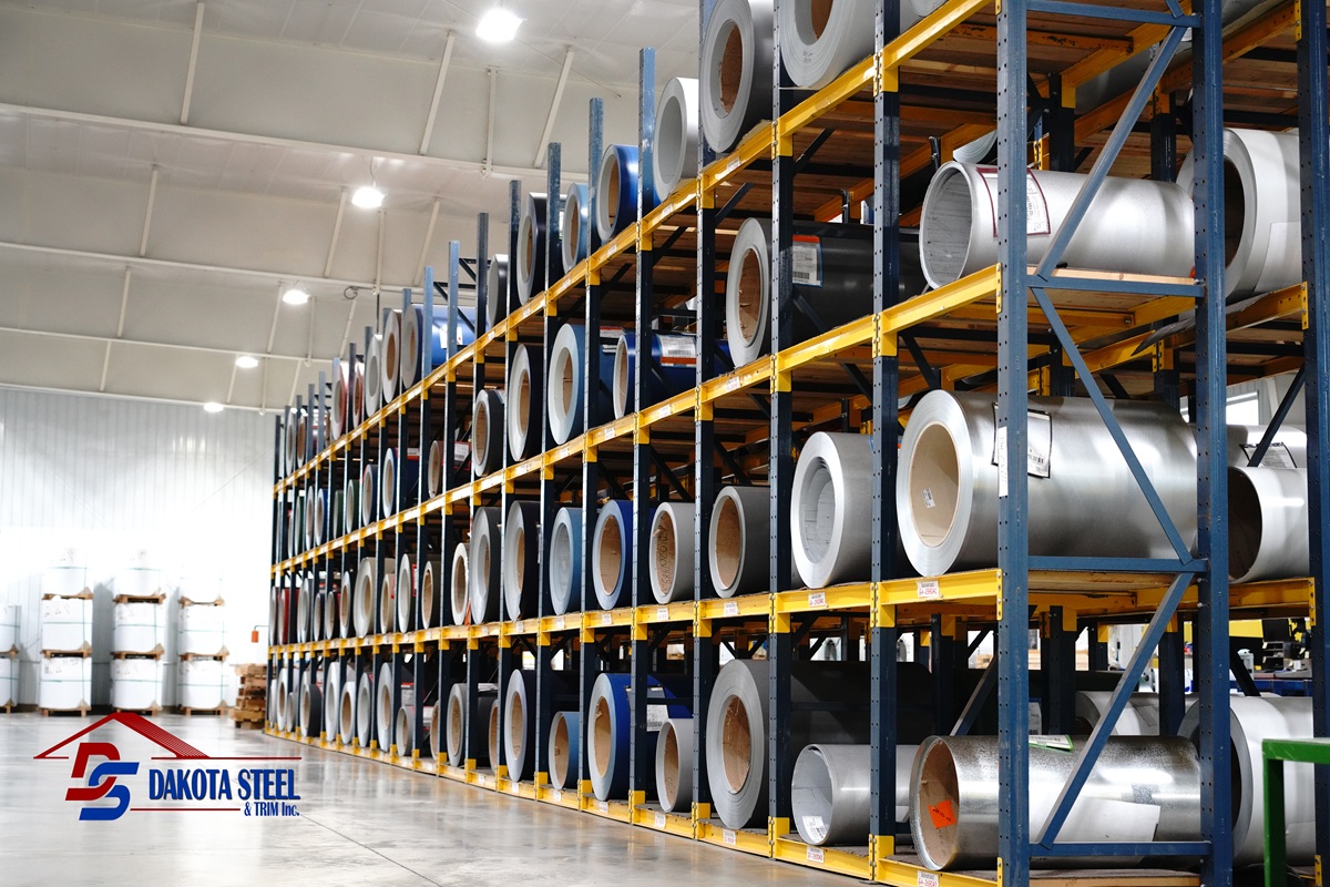 Steel rolls used in Dakota Steel and Trim manufacturing