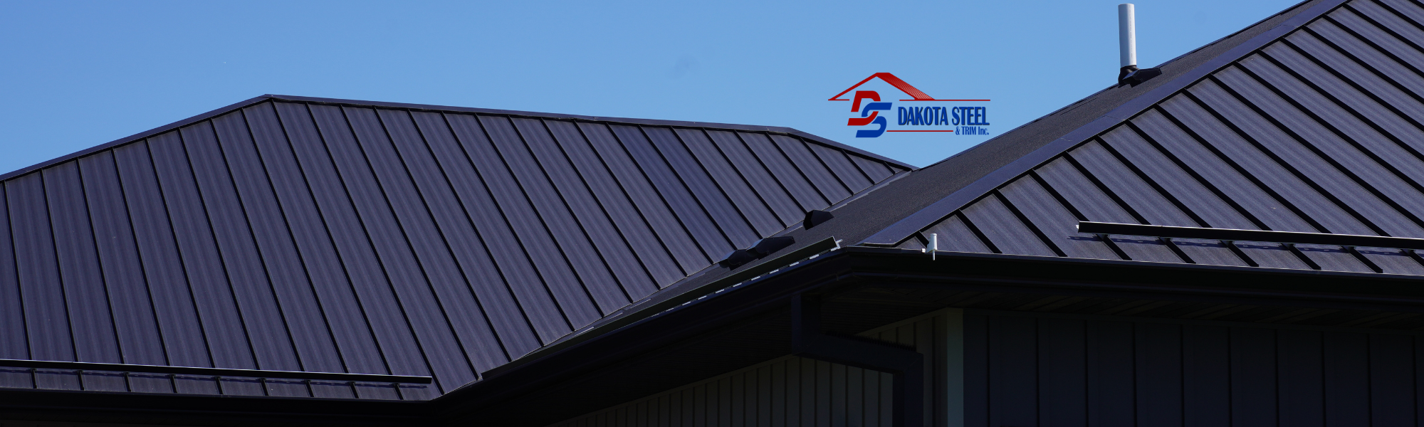 Standing seam metal roof on a Midwest home or building